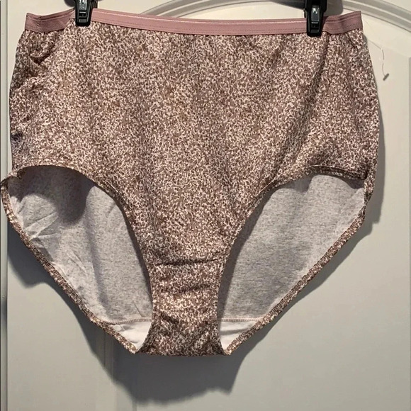 Fruit of the Loom Cotton Panty Briefs Size 10 Fits 3X Mauve Pink 2 Pair New - Picture 2 of 8